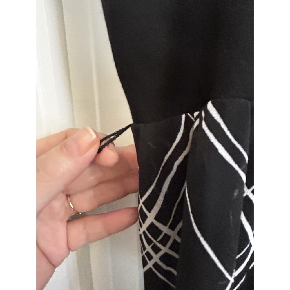 Torrid Size 14 Black Plaid High Low Midi Dress Sleeveless Back Zip Women - Picture 4 of 15